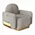Compact and Stylish Handy Armchair 3D model small image 1