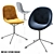 Stylish Fabric Armchair: Beso Star Base 3D model small image 1