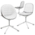 Stylish Fabric Armchair: Beso Star Base 3D model small image 2