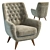 Bertil KAZA Armchair - Sleek and Stylish 3D model small image 1