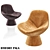 Elegant Pala Armchair by Artifort 3D model small image 1