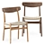Sleek Oak CH23 Dining Chair by Carl Hansen 3D model small image 5