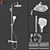 Hansgrohe Croma Select E 180: Ultimate Shower Column 3D model small image 6
