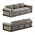 Luxury Pollaro Sofa YF103: Modern Elegance 3D model small image 1
