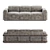 Luxury Pollaro Sofa YF103: Modern Elegance 3D model small image 2
