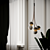 Elegant Benedict Bloom Chandelier 3D model small image 3