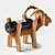 Goat Wine Stand: Unique Plywood Bottle Holder 3D model small image 2