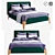 Elegant Milan Bed by Woodsoft 3D model small image 1