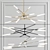 Elegant Flute LED Chandelier 3D model small image 3