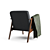 Cozy and Stylish IKEA EKENÄSET Armchair 3D model small image 1