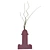 Shiva Black & Pink Vases: Exquisite Elegance 3D model small image 2