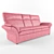 Oscar Wmebli 230 x 90: Elegant Wooden Sofa 3D model small image 1