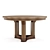 Amboise Walnut Table: Self-Storing Leaves 3D model small image 3