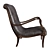 Elegant Tribeca Armchair 3D model small image 2