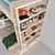 Double Decker Bunk Bed with Bookshelves 3D model small image 2