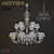 Elegant Visionnaire Thalita Chandelier 3D model small image 2