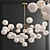Snow Crystal Sculpture Chandelier 3D model small image 1
