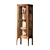 Elegant Walnut Showcase 3D model small image 1