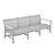 Natural Finish Isola Sofa: High Quality, Perfect for Interior Visualization 3D model small image 4