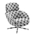 Title: Luxury Swivel Armchair by Minotti 3D model small image 5