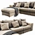 Italian Design: Ditre Freedom Chaise Lounger 3D model small image 2