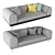 Stylish Linear Shore Sectional 3D model small image 2