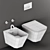 Azzurra Build Toilet & Bidet 3D model small image 2