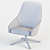 PUK-M-Montis: Stylish Armchair with Solid Wood and Aluminium Swivel Base 3D model small image 4