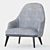Contemporary Jane Lounge Armchair 3D model small image 3