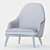 Contemporary Jane Lounge Armchair 3D model small image 4