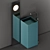 Flaminia Monowash: Elegant Ceramic Washbasin 3D model small image 1