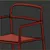 Modern Bamboo Dining Set 3D model small image 4
