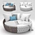 Elegant Tosca Daybed: Comfort and Style at its Finest 3D model small image 3