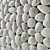 Smooth Pebble Tile for Stylish Bathroom 3D model small image 2