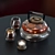 Jellyfish Tea Set: Glass & Wood 3D model small image 1