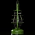 Title: Vintage Soviet "Bat" Kerosene Lamp 3D model small image 2