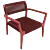 Woven Black Rope Lounge Chair 3D model small image 5