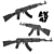 Deadly Defender: AK47 3D model small image 3