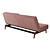 Versatile Splitback Sofa Bed 3D model small image 4