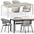 Modern ILLUM Table & CTR Armchair 3D model small image 1