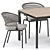 Modern ILLUM Table & CTR Armchair 3D model small image 2