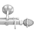 Timeless Elegance: Classic Curtain Rod 3D model small image 4