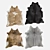 Luxury Cowhide Rug 3D model small image 1