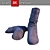 Stylish Leather Winter Boots 3D model small image 2