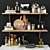 Elegant Kitchen Decor Set 3D model small image 1