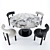 Sleek Elegance: Tom Dixon FAT Dining Set 3D model small image 2