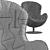Tribeca Pele Armchair: Handcrafted Tuscan Leather Luxury 3D model small image 5