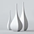 Handcrafted DeCastelli Vases: Shimla & Jaipur 3D model small image 2