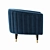 Elegant Juno Fluted Velvet Chair 3D model small image 3