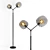 Matte Black Ashton Floor Lamp 3D model small image 1